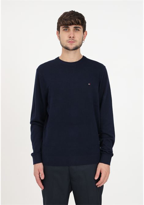 Blue knitted sweater for men TOMMY HILFIGER | MW0MW28046DW5DW5